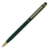 Długopis aluminiowy Touch Tip Gold, ciemny zielony