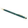 Długopis aluminiowy Touch Tip Gold, ciemny zielony