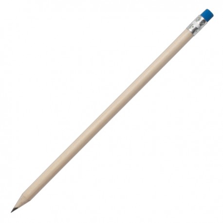 Ołówek z gumką, niebieski 