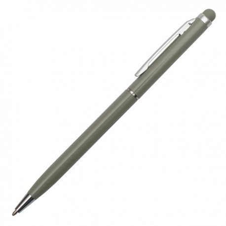 Długopis aluminiowy Touch Tip, szary 
