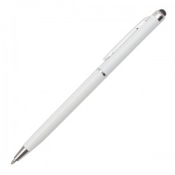 Długopis plastikowy Touch Point, biały 