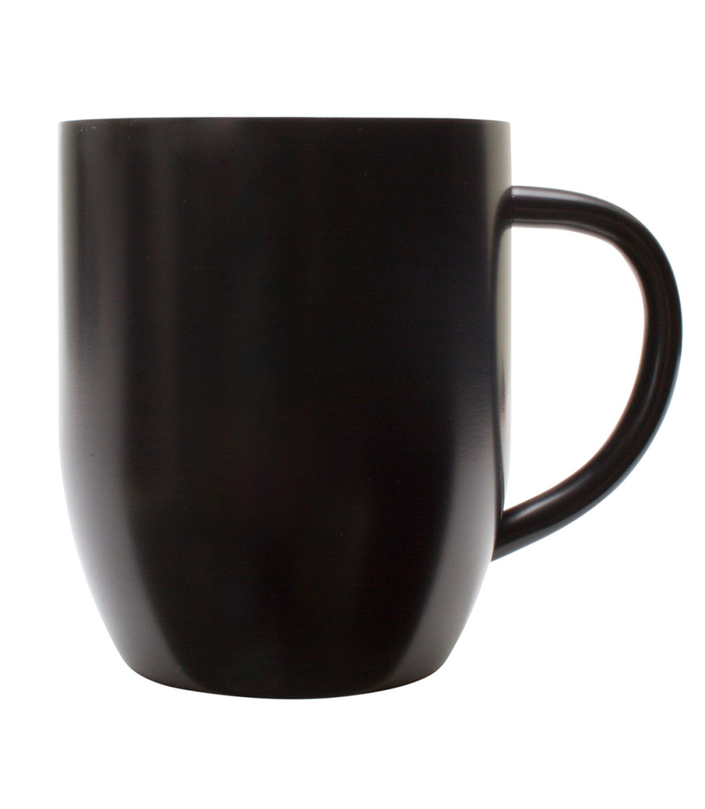 Kubek stalowy Night Goody 350 ml, czarny