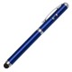 Długopis ze wskaźnikiem laserowym Supreme – 4 w 1, niebieski 