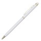 Długopis aluminiowy Touch Tip Gold, biały 