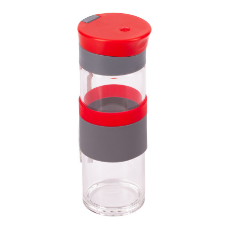Szklana butelka Top Form 440 ml, czerwony