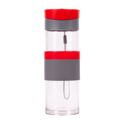 Szklana butelka Top Form 440 ml, czerwony