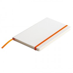 Notatnik Carmona 130x210/80k linia, pomarańczowy/biały