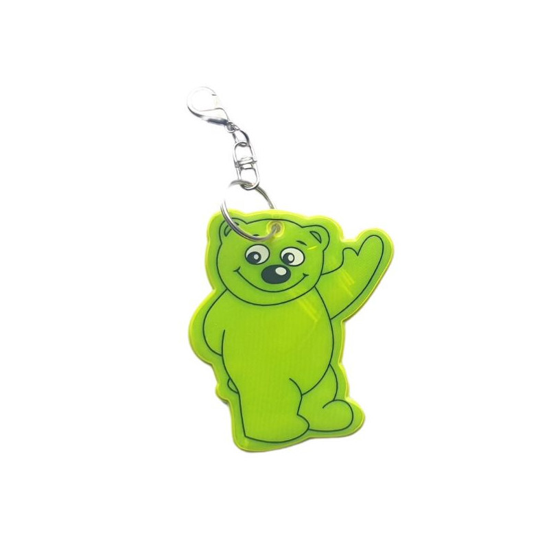 Brelok odblaskowy Beary, żółty