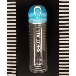 Butelka szklana Abisko 280 ml, jasny niebieski