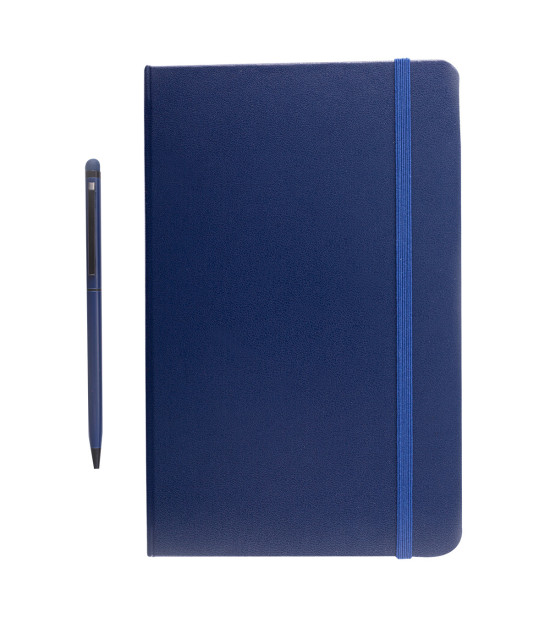 Zestaw notes z długopisem Abrantes, granatowy