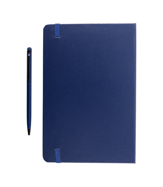 Zestaw notes z długopisem Abrantes, granatowy