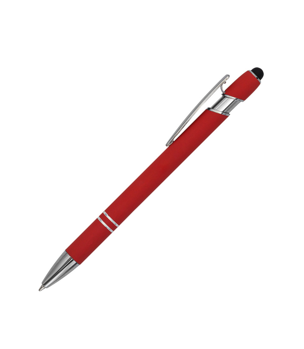 Długopis aluminiowy Softano, czerwony