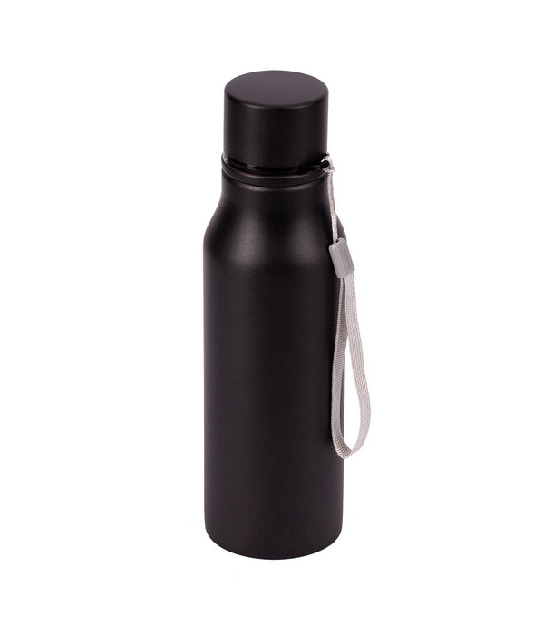 Bidon stalowy Fun Tripping 700 ml, czarny
