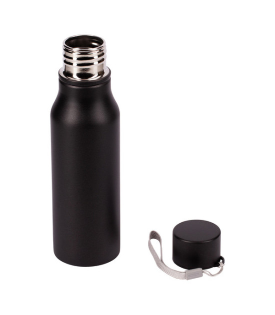 Bidon stalowy Fun Tripping 700 ml, czarny
