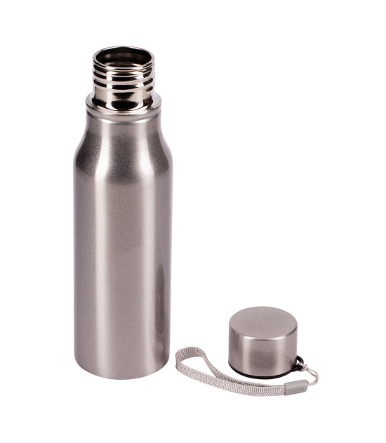 Bidon stalowy Fun Tripping 700 ml, srebrny