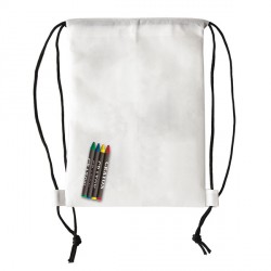 Plecak z kredkami Crayonme, biały