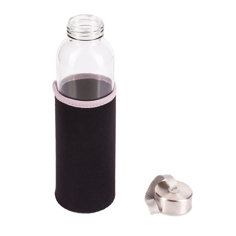 Szklana butelka Vim 500 ml, czarny