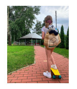 Plecak jutowy Eco-Pure, brązowy