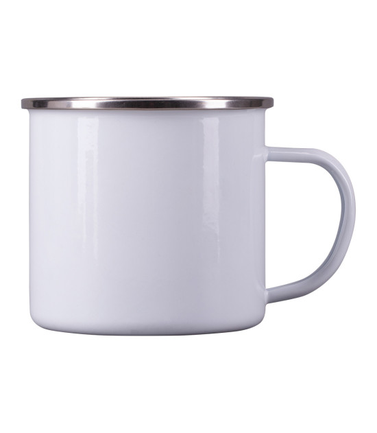Kubek emaliowany Oldie 500 ml, biały