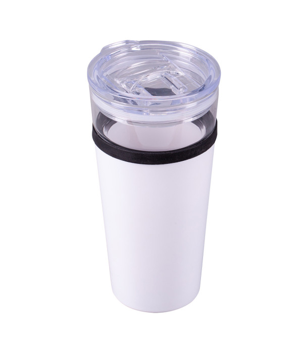 Kubek szklany Alpena 400 ml, biały