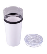 Kubek szklany Alpena 400 ml, biały