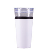 Kubek szklany Alpena 400 ml, biały
