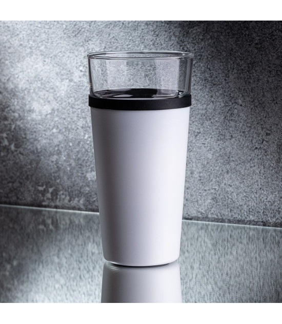 Kubek szklany Alpena 400 ml, biały