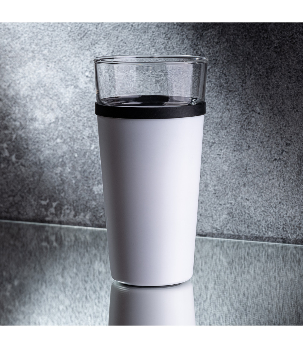 Kubek szklany Alpena 400 ml, biały