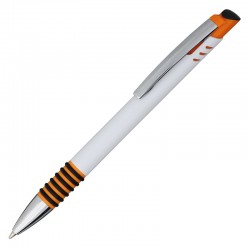 Długopis Joy, pomarańczowy/biały