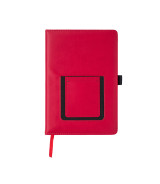 Notes z kieszonką na telefon Eibar, czerwony
