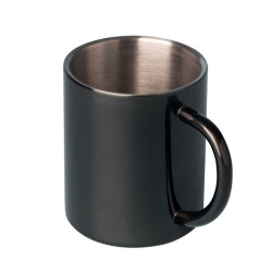 Kubek stalowy Stalwart 300 ml, czarny