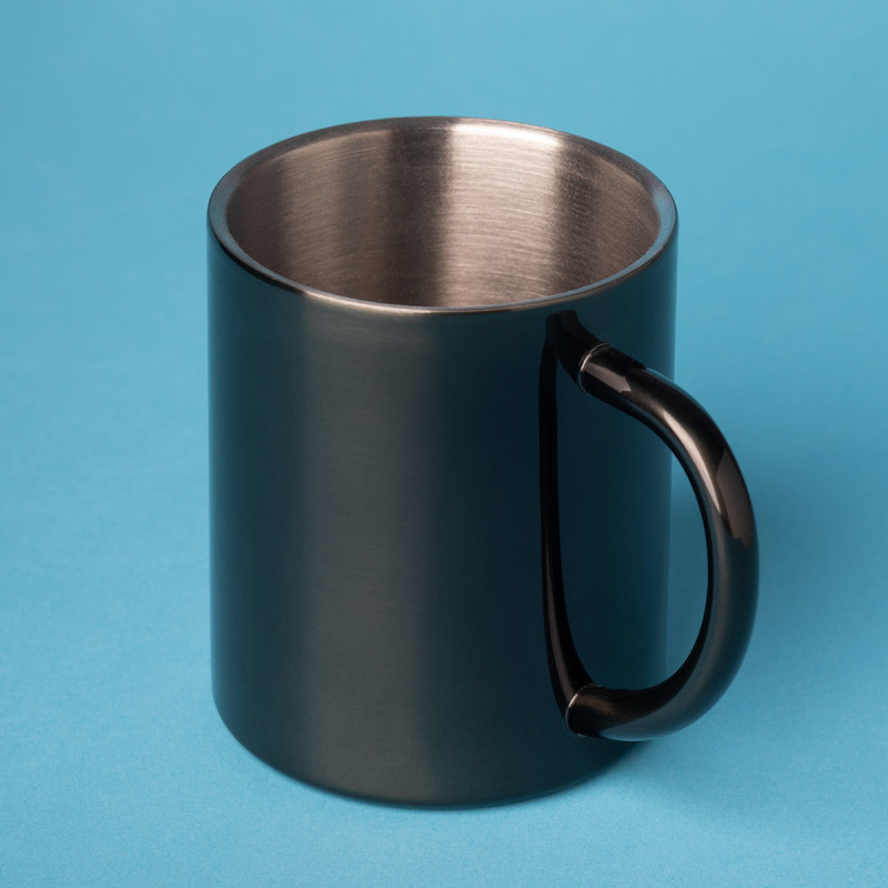 Kubek stalowy Stalwart 300 ml, czarny