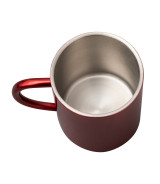 Kubek stalowy Stalwart 300 ml, czerwony