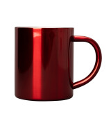 Kubek stalowy Stalwart 300 ml, czerwony