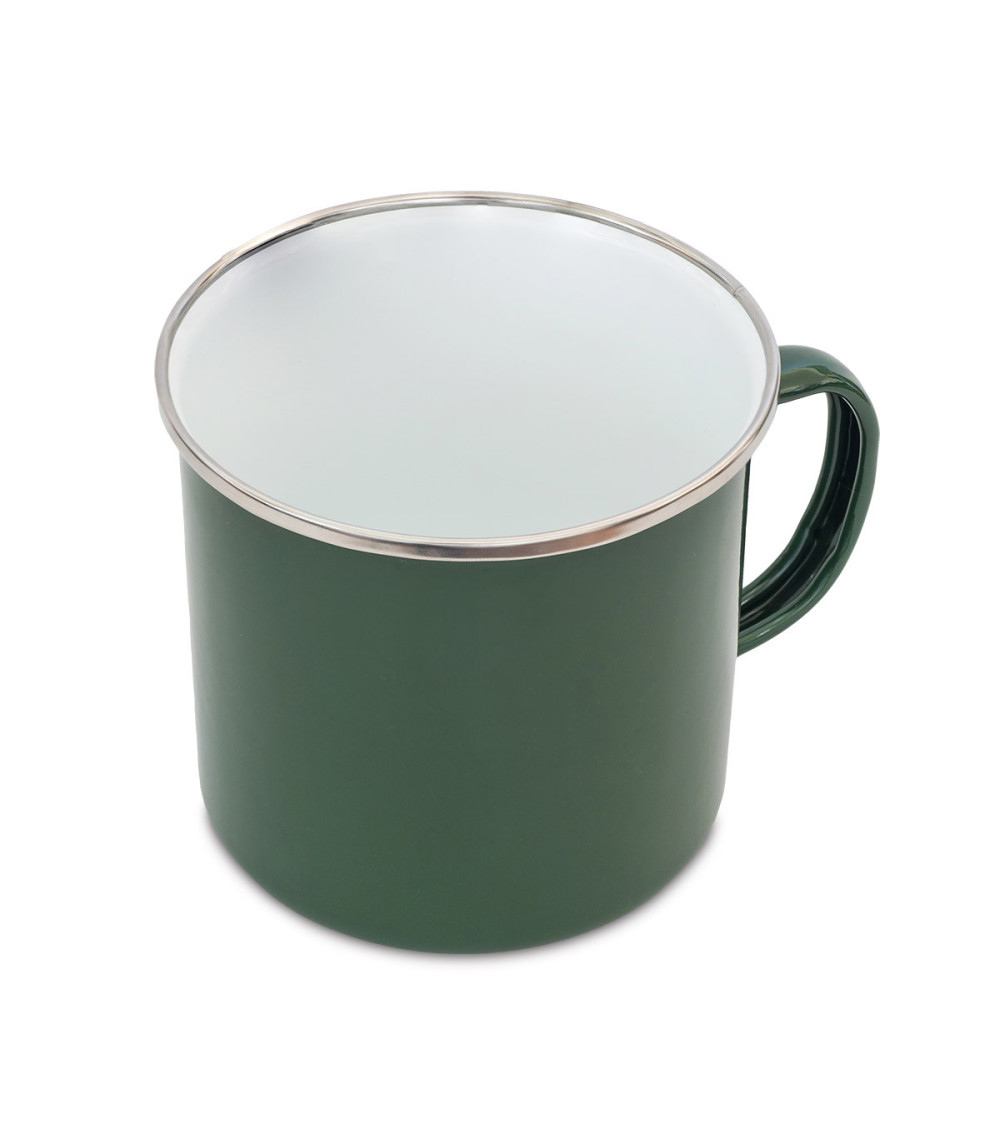 Kubek emaliowany Oldschool 500 ml, zielony