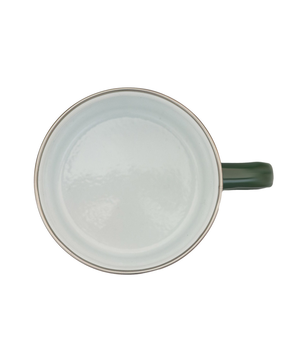 Kubek emaliowany Oldschool 500 ml, zielony