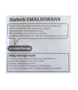 Kubek emaliowany Oldschool 500 ml, zielony