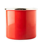 Kubek emaliowany Oldschool 500 ml, czerwony