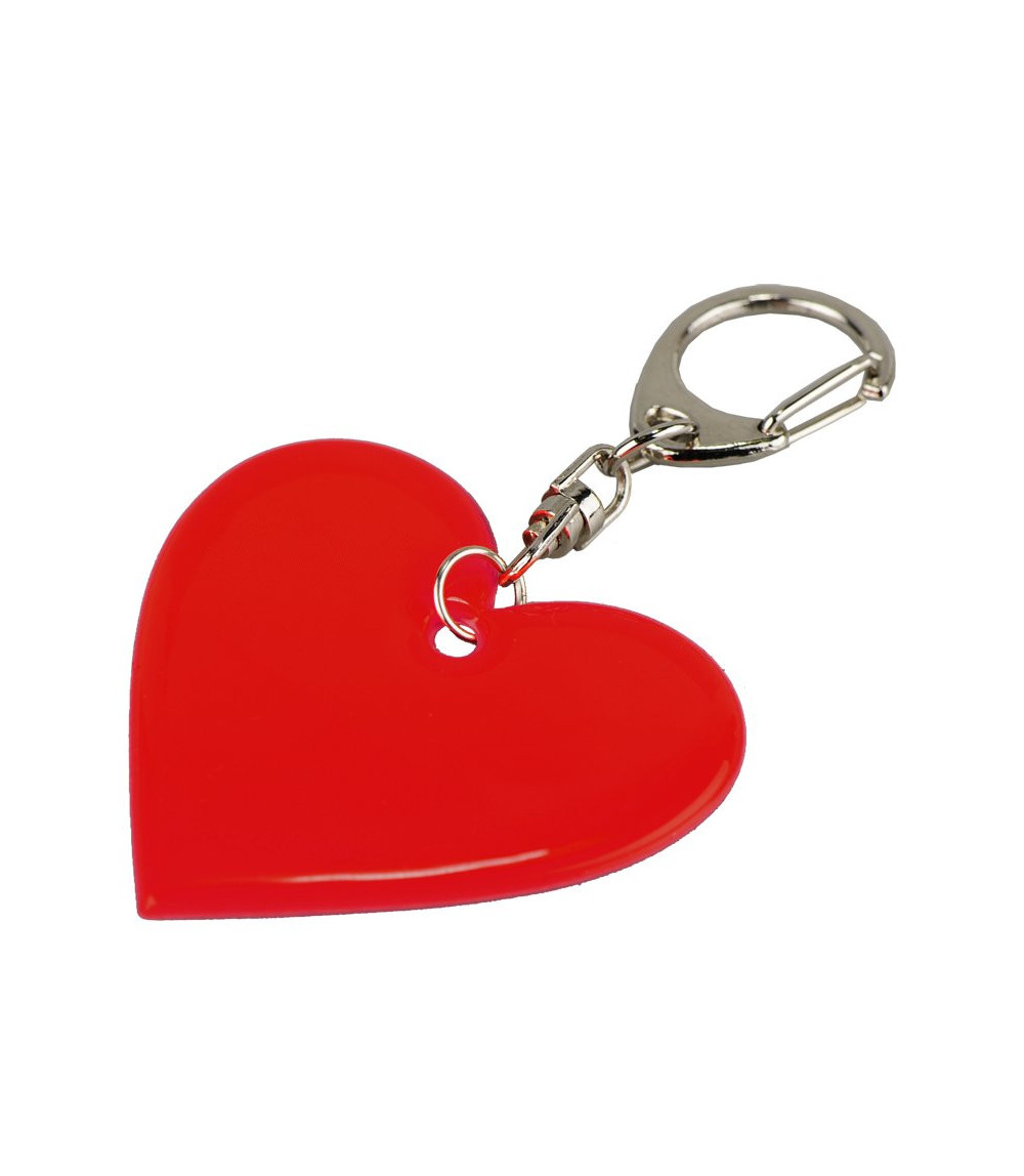 Brelok odblaskowy Affection, czerwony