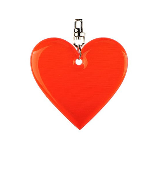 Brelok odblaskowy Affection, czerwony