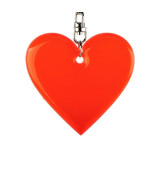 Brelok odblaskowy Affection, czerwony