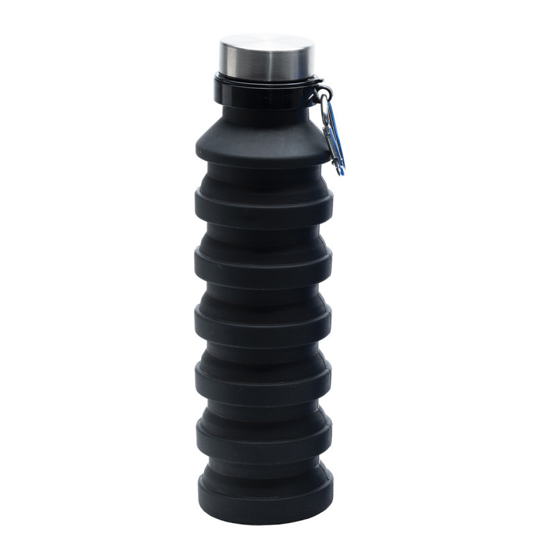 Składany bidon sportowy Makalu 550 ml, czarny