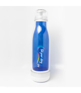 Butelka szklana z osłoną Smart 520 ml, niebieski