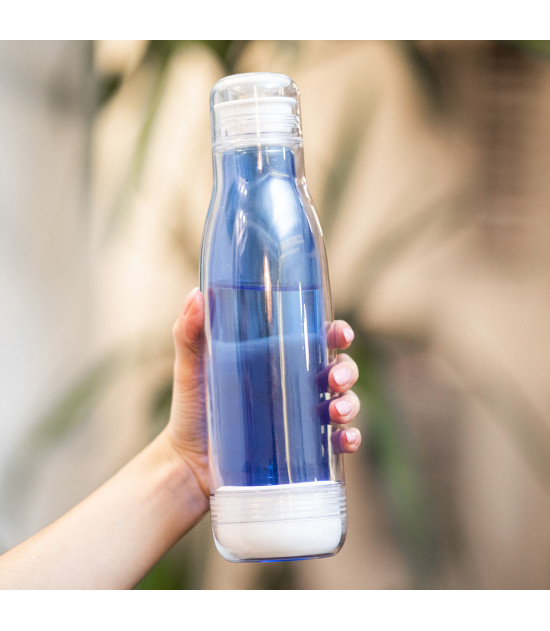 Butelka szklana z osłoną Smart 520 ml, niebieski