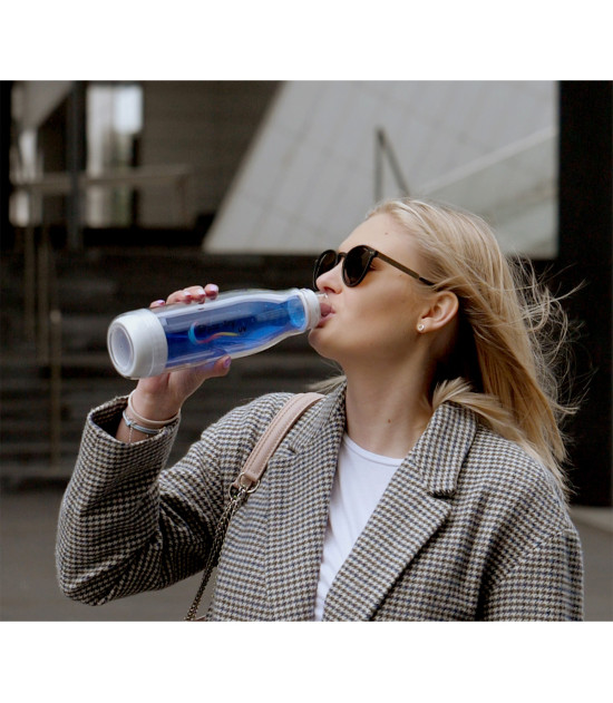 Butelka szklana z osłoną Smart 520 ml, niebieski