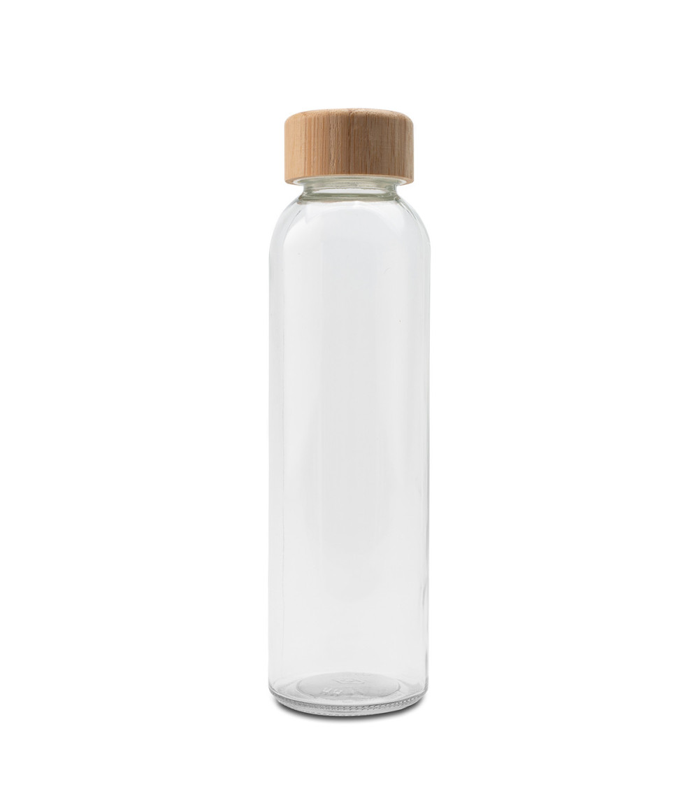 Szklana butelka Aqua Madera 500 ml, brązowy/transparentny