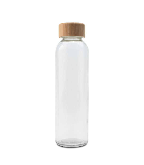 Szklana butelka Aqua Madera 500 ml, brązowy/transparentny