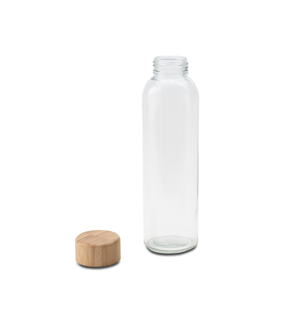 Szklana butelka Aqua Madera 500 ml, brązowy/transparentny