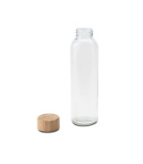 Szklana butelka Aqua Madera 500 ml, brązowy/transparentny