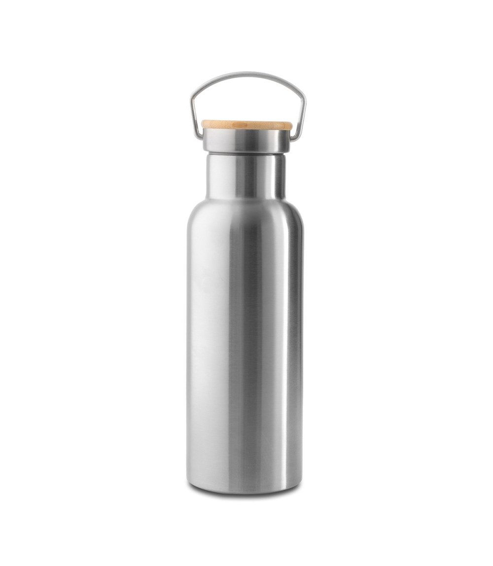 Butelka termiczna Malmo 500 ml, srebrny